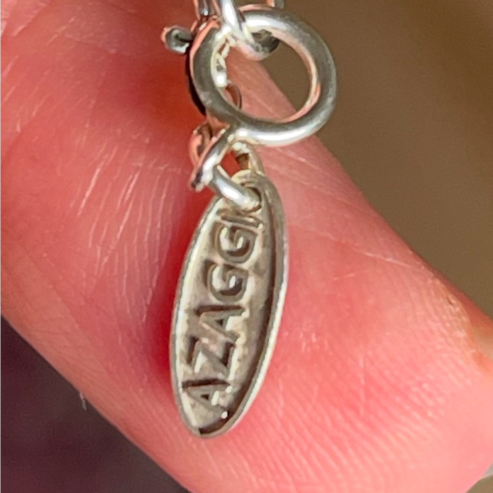 AZAGGI Serif Font Charm Pendant SEVEN ( 7 ) Necklace 18” - Picture 6 of 8